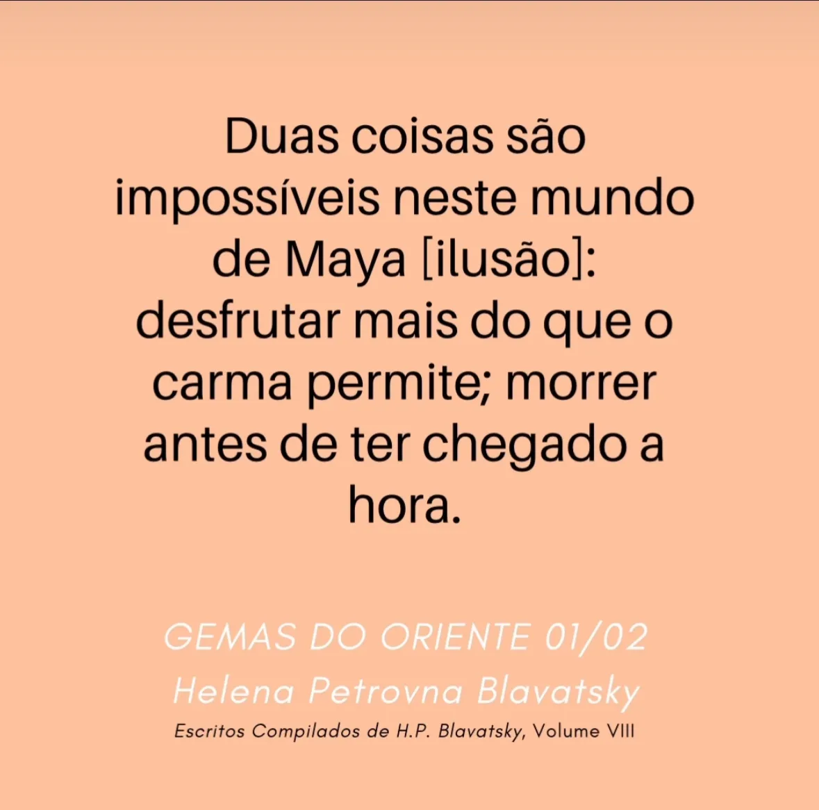 Gemas do Oriente - H. P. Blavatsky - Fevereiro